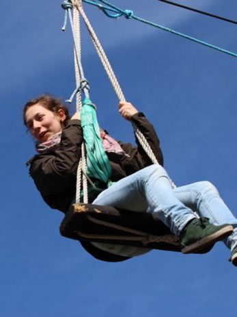 Seilbahn zwischen zwei Inseln